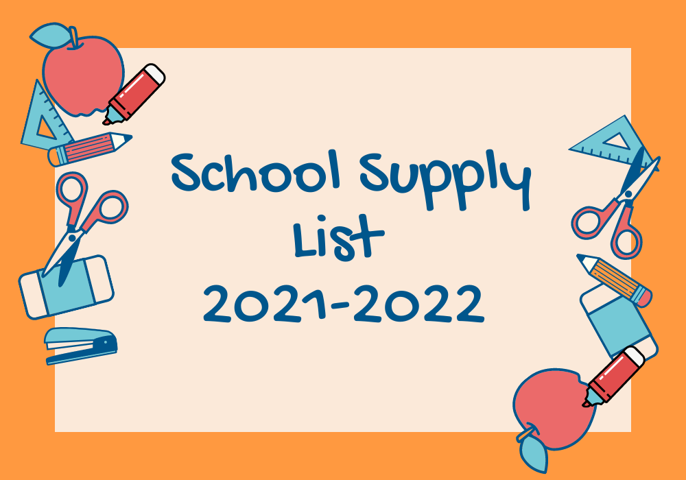 School Supply List 2021-2022